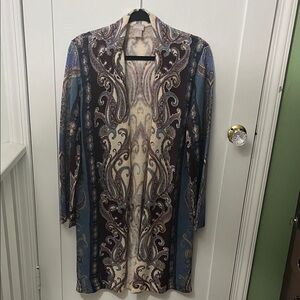 CHICO'S Multicolor Paisley Cardigan